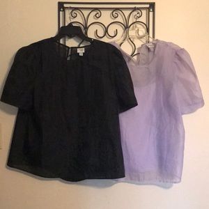 2 TOPS SHEER BOTH WITH CAMI